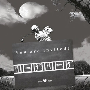 Eat Sleep Golf Postcard