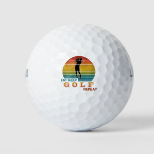Eat Sleep Golf Repeat Balls
