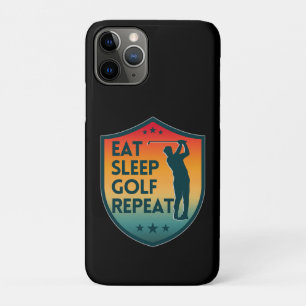 EAT SLEEP GOLF REPEAT iPhone 11 PRO CASE