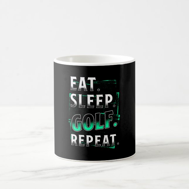 Eat Sleep Golf Repeat Coffee Mug (Center)