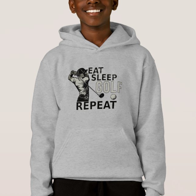 Eat Sleep Golf Repeat Funny Gift for Golfers (Front)