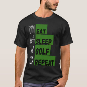 Eat Sleep Golf Repeat Golf  Christmas  Idea T-Shirt