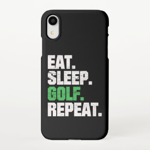 Eat Sleep Golf Repeat Golf Player Sports Golf Club iPhone Case