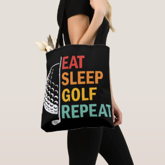 Eat Sleep Golf Repeat  Tote Bag