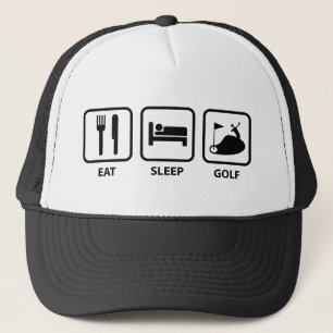 Eat Sleep Golf Trucker Hat
