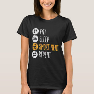 Eat Sleep Grill Meat Repeat Bbq Rbecue Grill Men W T-Shirt