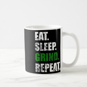 Eat Sleep Grind Repeat Retro Skateboarding Gift Coffee Mug