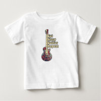 Eat sleep guitar repeat. vintage colourful guitar