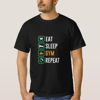 Eat. Sleep. Gym. Repeat. – Simple Fitness Life T-Shirt
