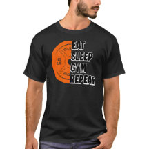 Eat Sleep Gym Repeat Workout Shirt | Fitness Tee