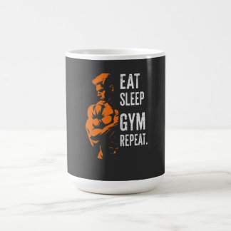 Eat Sleep Gym Repeat Workout T-Shirt Coffee Mug