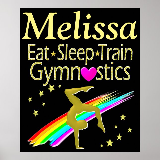 EAT, SLEEP, GYMNASTICS PERSONALIZED POSTER (Front)