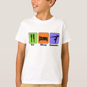 Eat Sleep Gymnastics t-shirt