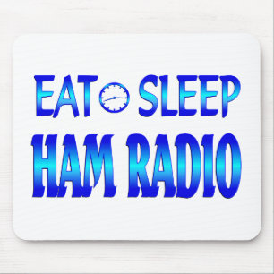 Eat Sleep Ham Radio Mouse Pad