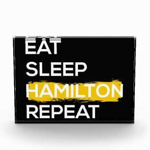 Eat Sleep Hamilton Repeat II Photo Block