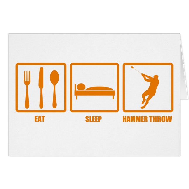 Eat Sleep Hammer Throw (Front Horizontal)
