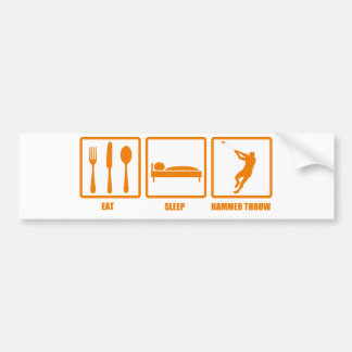 Eat Sleep Hammer Throw Bumper Sticker