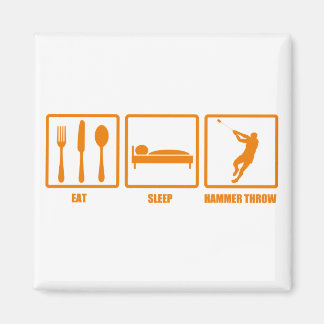 Eat Sleep Hammer Throw Magnet