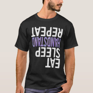 Eat Sleep Handstand Repeat Funny Gymnastics Shirt