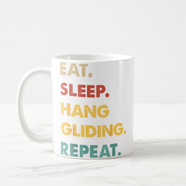 Eat Sleep Hang-Gliding Repeat Funny Hang-Gliding L Coffee Mug (Left)