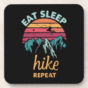 Eat, Sleep, Hike, Repeat Coaster
