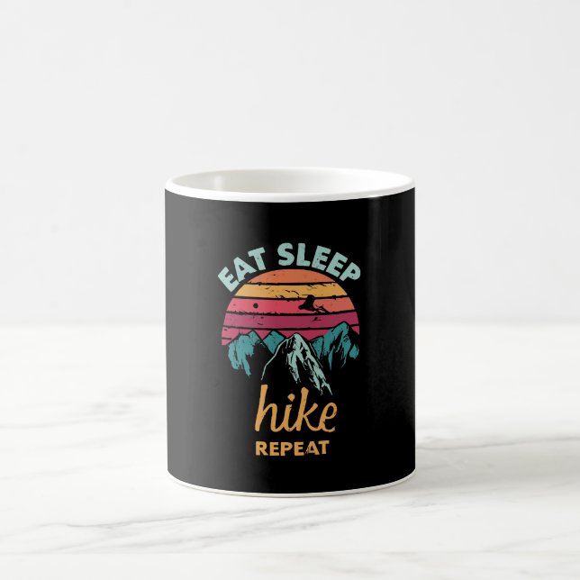 Eat, Sleep, Hike, Repeat Coffee Mug (Center)