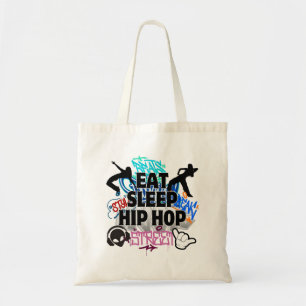 Eat Sleep Hiphop.w Tote Bag