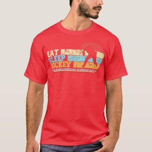 Eat Sleep Hockey Funny Ice Hockey Player Sport T-Shirt