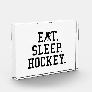 Eat Sleep Hockey - Hockey Lovers Photo Block