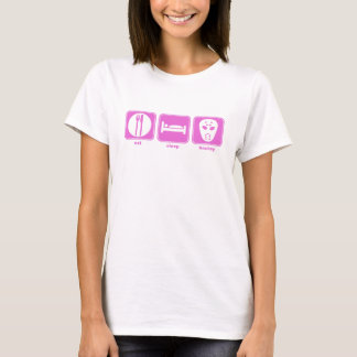 eat sleep hockey pink T-Shirt