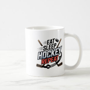 Eat Sleep Hockey Repeat (2) Coffee Mug