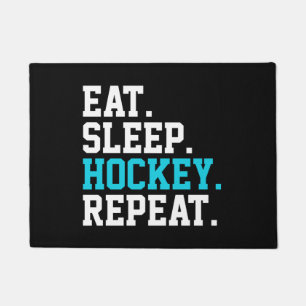 Eat Sleep Hockey Repeat -Hockey Lovers Doormat