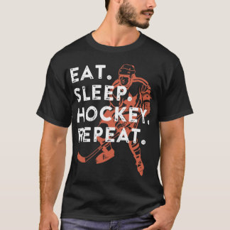 eat sleep hockey repeat hockey T-Shirt
