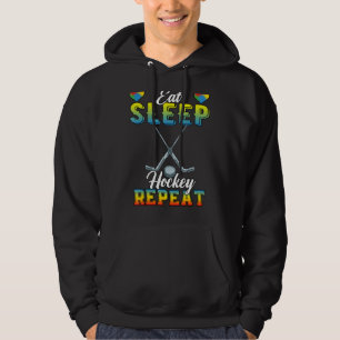 Eat Sleep Hockey Repeat Hoodie