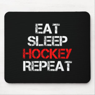 Eat Sleep Hockey Repeat Ice Field Skating Canada _ Mouse Pad
