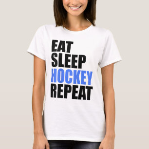 Eat Sleep Hockey Repeat Ice Field Skating Canada _ T-Shirt