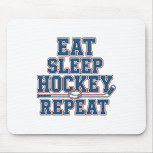 Eat Sleep Hockey Repeat Ice Hockey For Teens Kids Mouse Pad