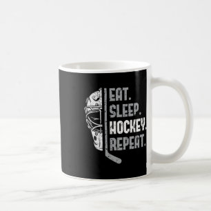 Eat Sleep Hockey Repeat Shirt Youth Teen Adult Ice Coffee Mug