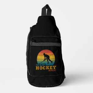 Eat Sleep Hockey Repeat Sling Bag