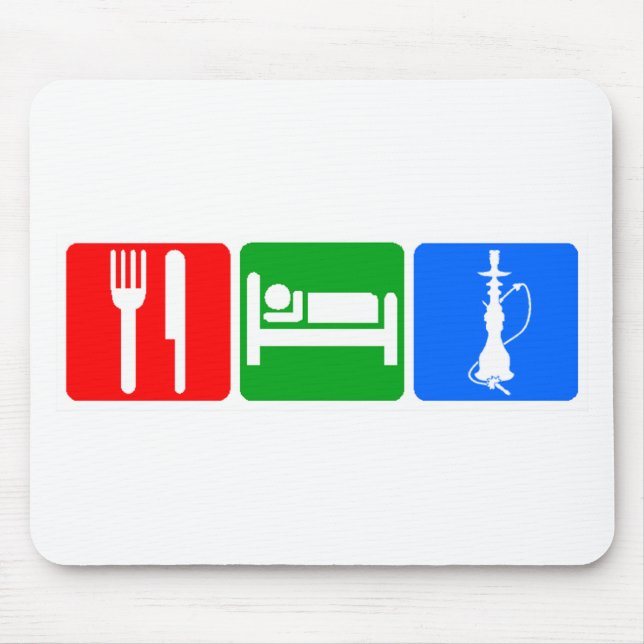 Eat,Sleep,Hookah Mouse Pad (Front)