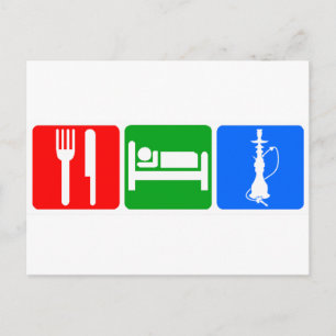 Eat,Sleep,Hookah Postcard