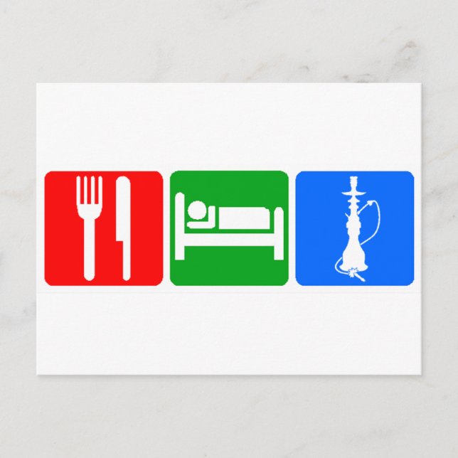 Eat,Sleep,Hookah Postcard (Front)