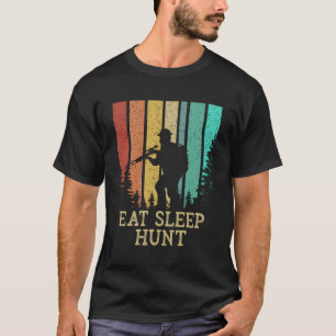 Eat Sleep Hunt Animal Stalking Lifestyle Grunter H T-Shirt