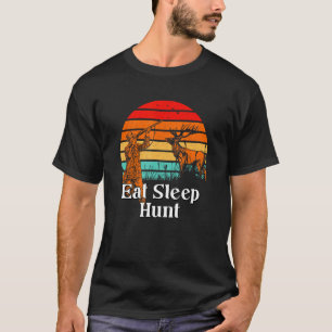 Eat Sleep Hunt Animal Stalking Lifestyle Grunter H T-Shirt