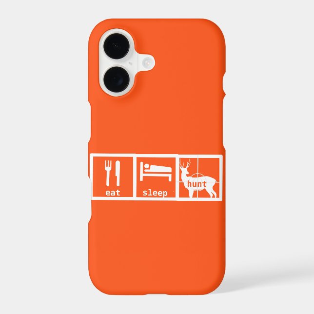 Eat Sleep Hunt iPhone Deer Stag Buck (Back)