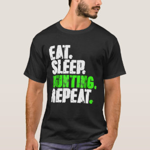 Eat Sleep Hunting Repeat Coach Bow Archery Lover T-Shirt