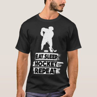 Eat Sleep Ice Hockey Repeat 3 T-Shirt