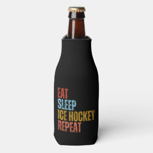 EAT SLEEP ICE HOCKEY REPEAT BOTTLE COOLER