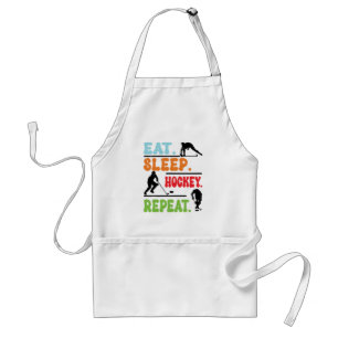 Eat Sleep Ice Hockey Repeat  Standard Apron
