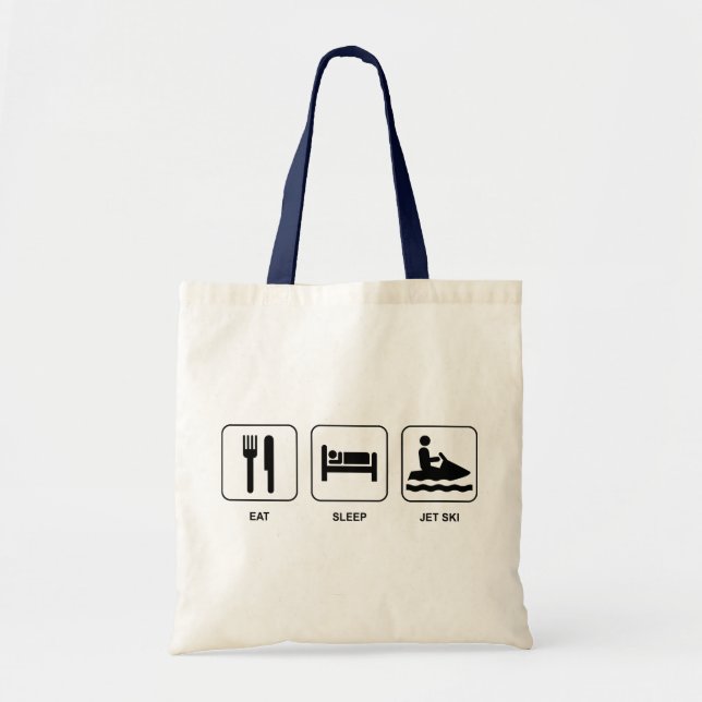 Eat Sleep Jet Ski Tote Bag (Front)